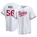 Choea M.Twins #56 Josh Bell Player White Home Game Stitched Jerseys