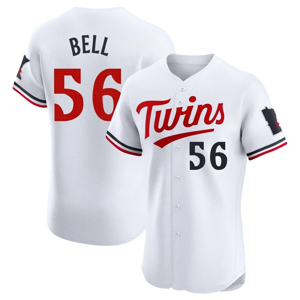 Choea M.Twins #56 Josh Bell Player White Home Limited Stitched Jerseys