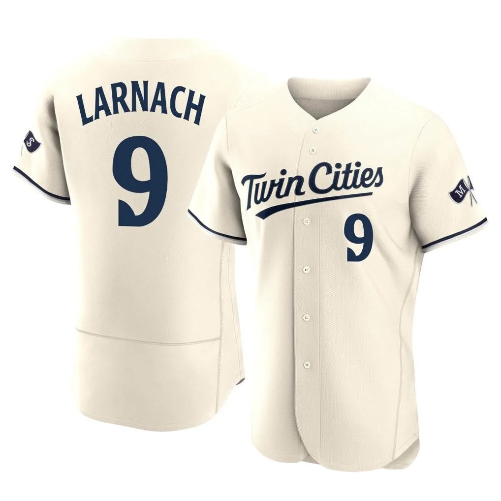 Choea M.Twins #9 Trevor Larnach Player Cream Home Limited Elite Stitched Jerseys