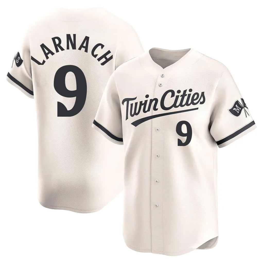 Choea M.Twins #9 Trevor Larnach Player Cream Home Limited Stitched Jerseys