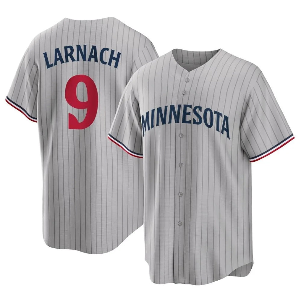 Choea M.Twins #9 Trevor Larnach Player Gray Game Limited Home Stitched Jerseys