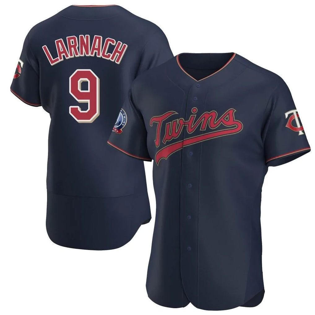 Choea M.Twins #9 Trevor Larnach Player Navy 60th Home Limited Elite Stitched Jerseys