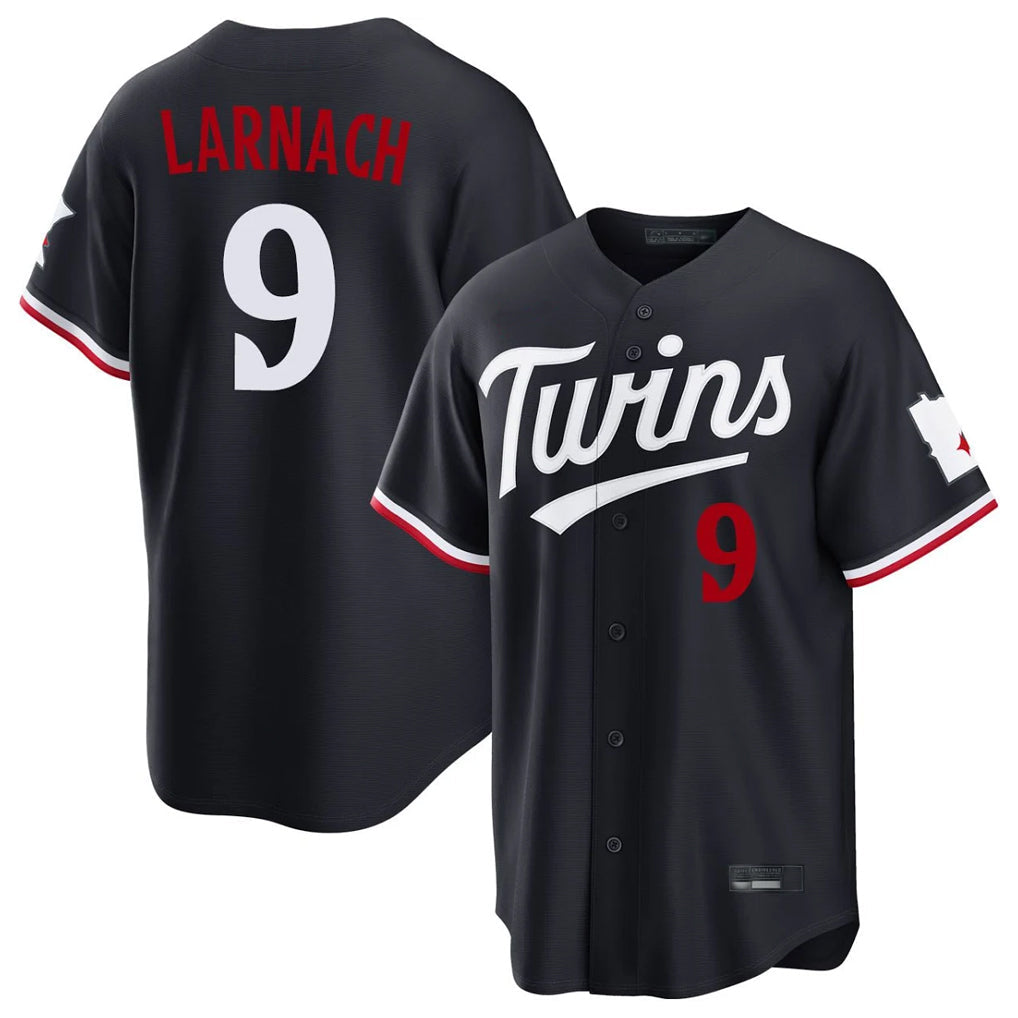 Choea M.Twins #9 Trevor Larnach Player Navy Home Game Stitched Jerseys