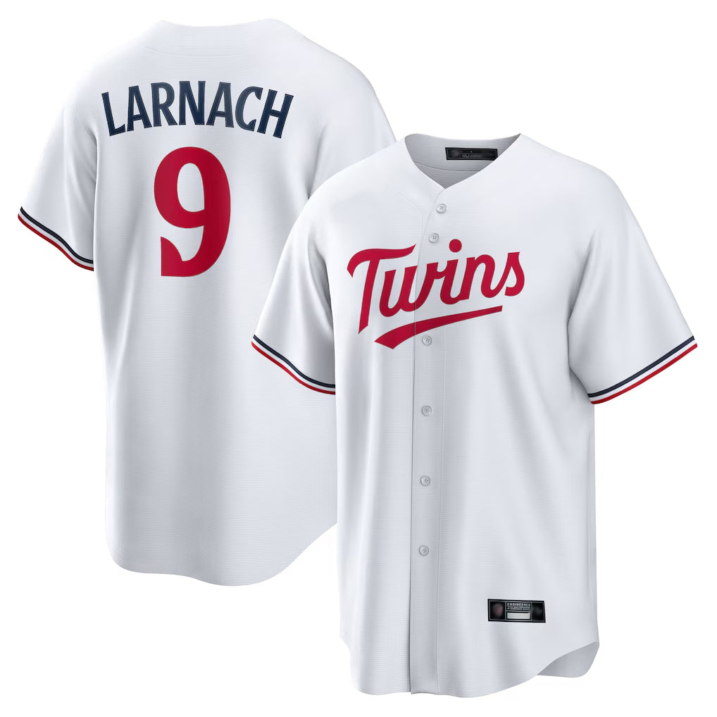Choea M.Twins #9 Trevor Larnach Player White Home Game Stitched Jerseys