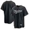 Choea Minnesota Twins Blank Player Black Home Game Stitched Jerseys