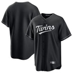 Choea Minnesota Twins Blank Player Black Home Game Stitched Jerseys