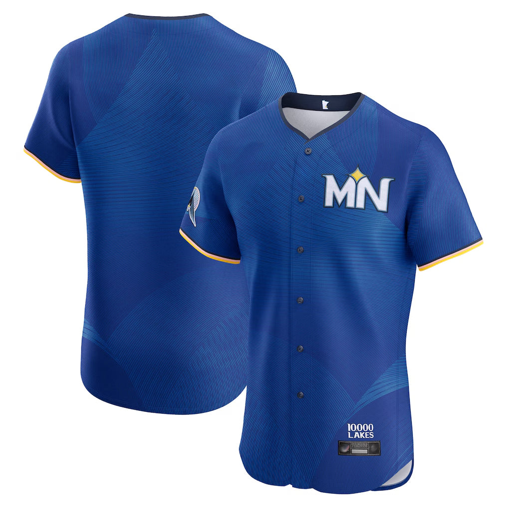 Choea Minnesota Twins Blank Player Royal City Connect Limited Elite Home Stitched Jerseys