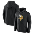 Choea MN.Vikings Black LOGO Pullover Hoodies Limited Game Blank Player Stitched Jerseys
