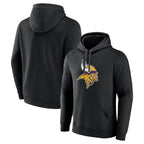 Choea MN.Vikings Black LOGO Pullover Hoodies Limited Game Blank Player Stitched Jerseys