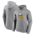 Choea MN.Vikings Gray LOGO Pullover Hoodies Blank Player Home Game Stitched Jerseys