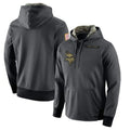 Choea MN.Vikings Gray Pullover Hoodies Home Game Blank Player Stitched Jerseys