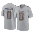 Choea MN.Vikings #0 Ivan Pace Jr. Player Gray Atmosphere Fashion Home Game Stitched Jerseys