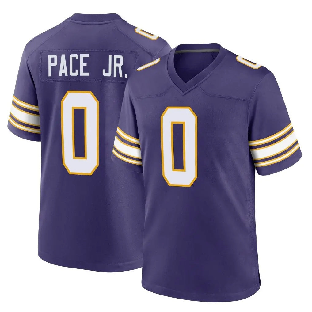 Choea MN.Vikings #0 Ivan Pace Jr. Player Purple Classic Home Game Stitched Jerseys