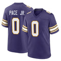 Choea MN.Vikings #0 Ivan Pace Jr. Player Purple Classic Home Game Stitched Jerseys