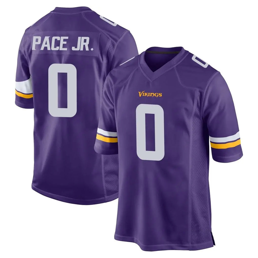 Choea MN.Vikings #0 Ivan Pace Jr. Player Purple Home Game Stitched Jerseys