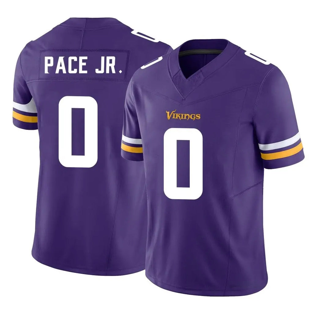Choea MN.Vikings #0 Ivan Pace Jr. Player Purple Limited Vapor F.U.S.E. Home Game Stitched Jerseys