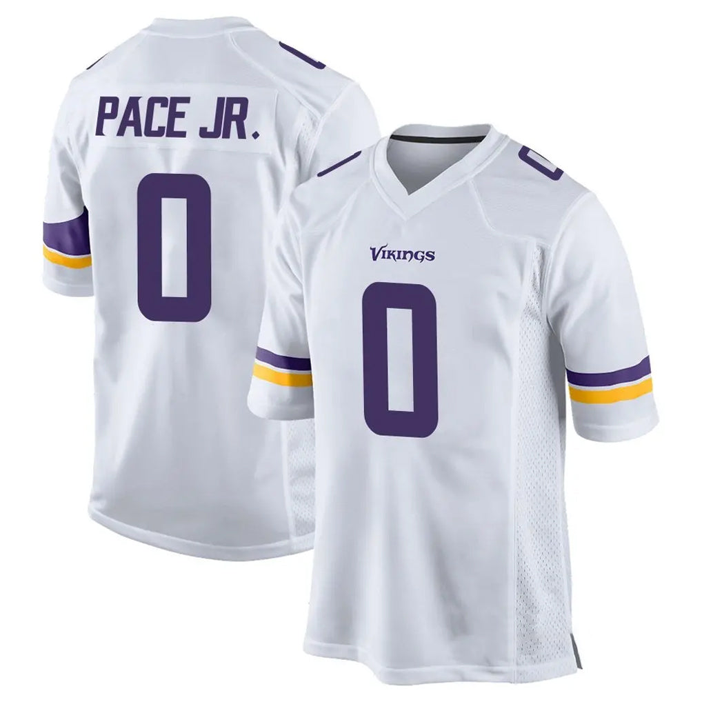 Choea MN.Vikings #0 Ivan Pace Jr. Player White Home Game Stitched Jerseys