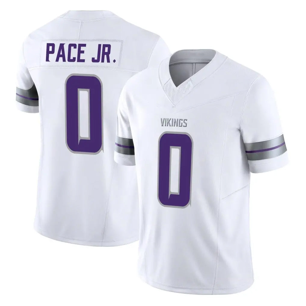 Choea MN.Vikings #0 Ivan Pace Jr. Player White Limited Alternate Vapor F.U.S.E. Home Game Stitched Jerseys