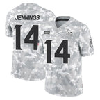 Choea MN.Vikings #14 Jauan Jennings Player Arctic Camo Salute To Service Limited Game Stitched Jerseys