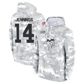 Choea MN.Vikings #14 Jauan Jennings Player Arctic Camo Salute to Service Pullover Hoodies Limited Game Stitched Jerseys