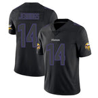 Choea MN.Vikings #14 Jauan Jennings Player Black Impact LImited Home Game Stitched Jerseys