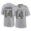 Choea MN.Vikings #14 Jauan Jennings Player Gray Atmosphere Fashion Home Game Stitched Jerseys