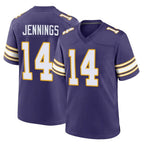 Choea MN.Vikings #14 Jauan Jennings Player Purple Classic Home Game Stitched Jerseys