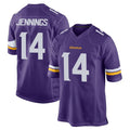 Choea MN.Vikings #14 Jauan Jennings Player Purple Home Game Stitched Jerseys