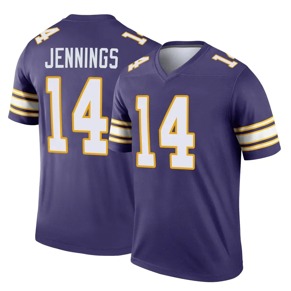 Choea MN.Vikings #14 Jauan Jennings Player Purple Limited Classic Home Game Stitched Jerseys