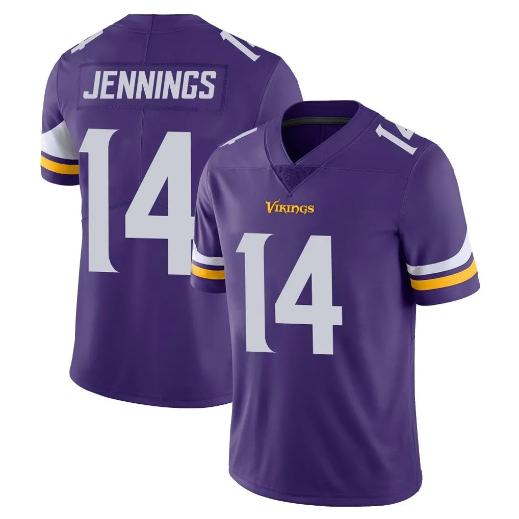 Choea MN.Vikings #14 Jauan Jennings Player Purple Limited Vapor Untouchable Home Game Stitched Jerseys