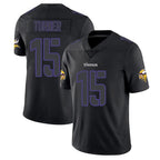 Choea MN.Vikings #15 Dallas Turner Player Black Impact LImited Home Game Stitched Jerseys