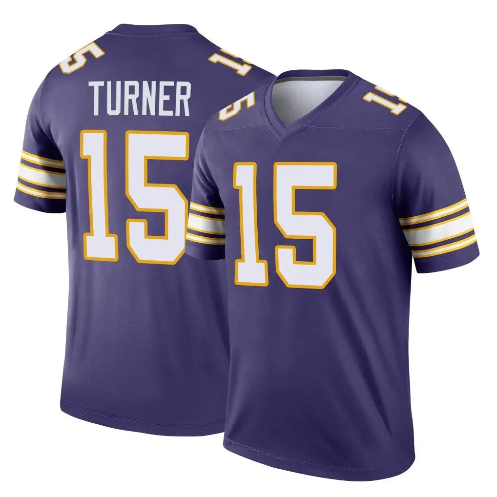Choea MN.Vikings #15 Dallas Turner Player Purple Limited Classic Home Game Stitched Jerseys