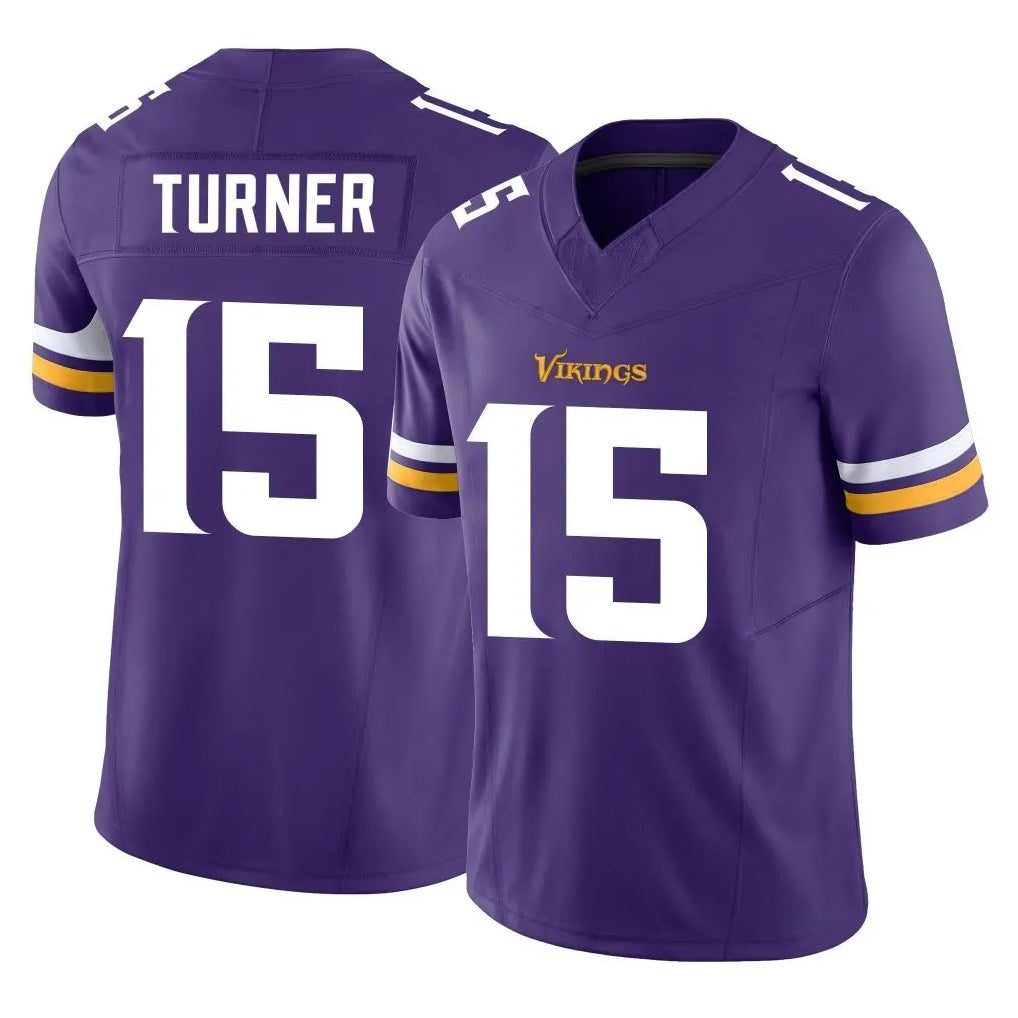Choea MN.Vikings #15 Dallas Turner Player Purple Limited Vapor F.U.S.E. Home Game Stitched Jerseys