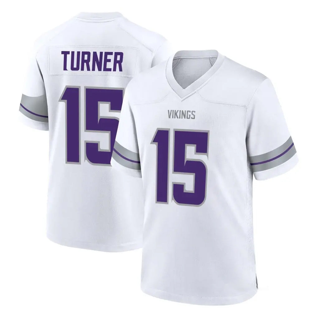 Choea MN.Vikings #15 Dallas Turner Player White Alternate Home Game Stitched Jerseys