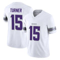 Choea MN.Vikings #15 Dallas Turner Player White Limited Alternate Vapor F.U.S.E. Home Game Stitched Jerseys