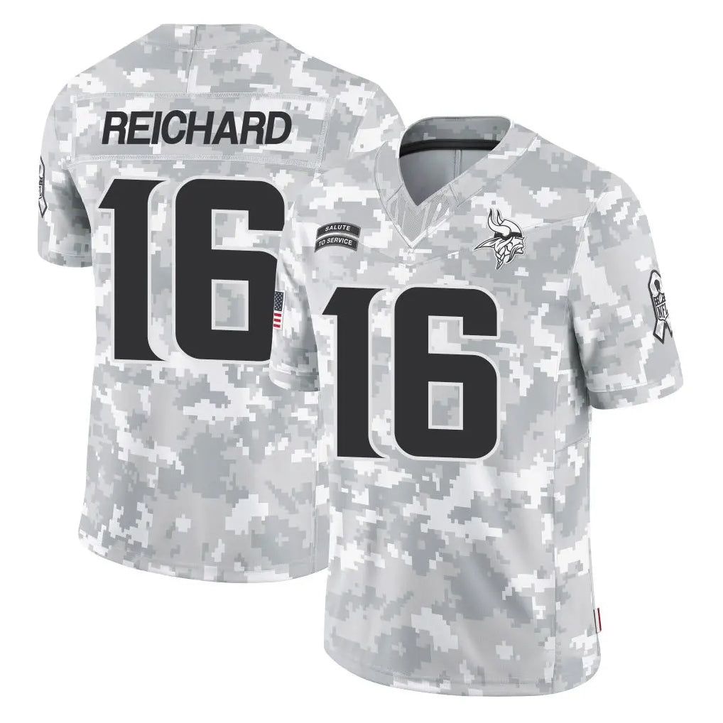 Choea MN.Vikings #16 Will Reichard Player Arctic Camo Salute To Service Limited Game Stitched Jerseys