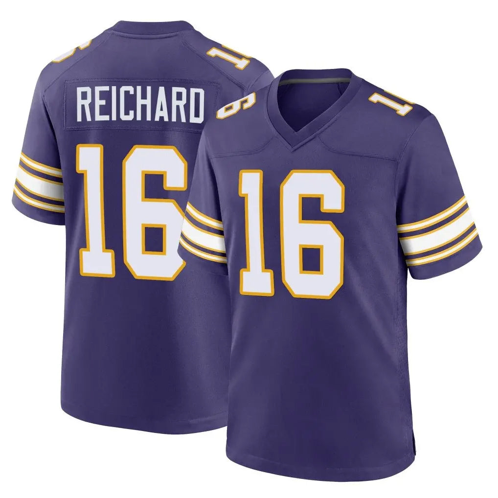 Choea MN.Vikings #16 Will Reichard Player Purple Classic Home Game Stitched Jerseys