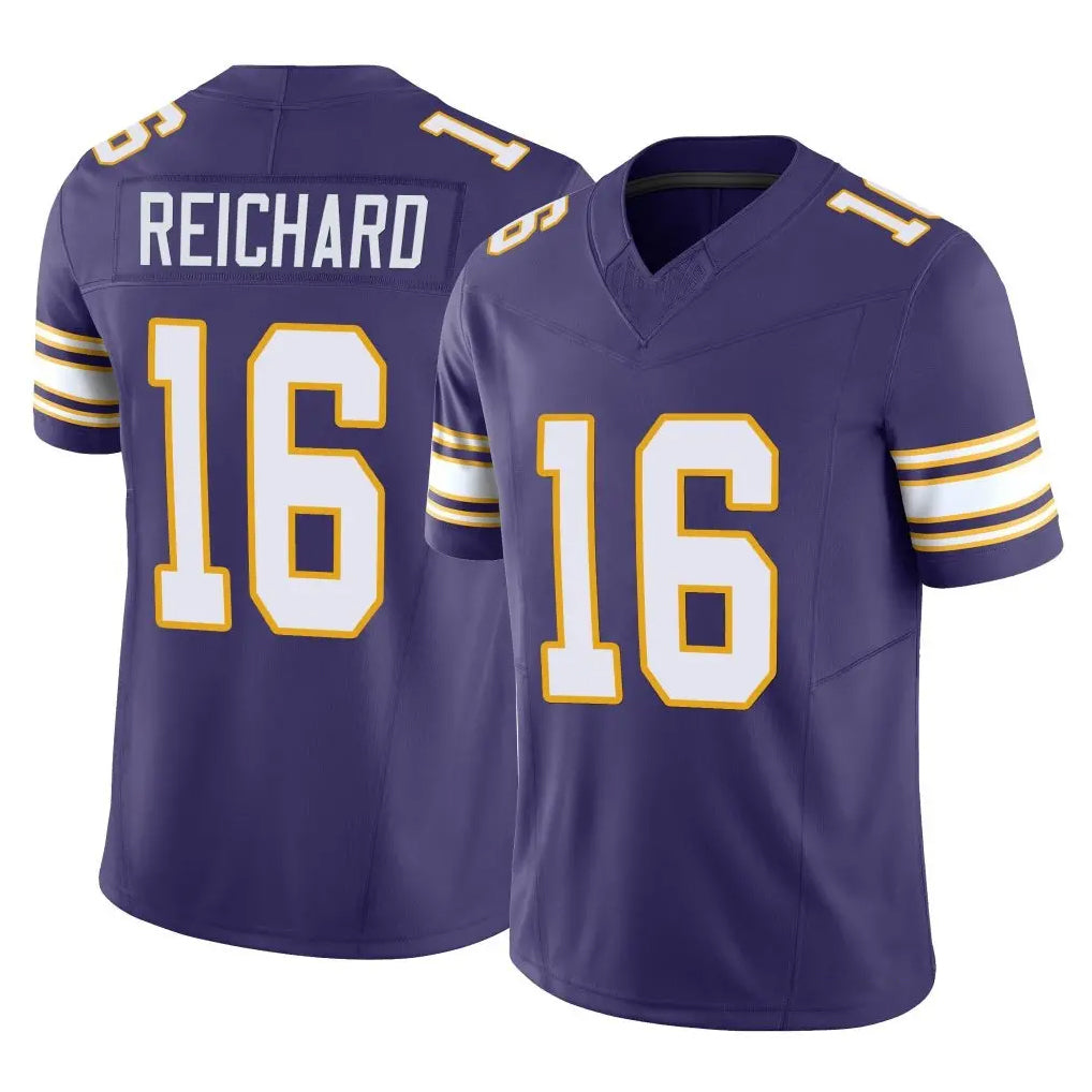 Choea MN.Vikings #16 Will Reichard Player Purple Limited Classic Vapor F.U.S.E. Home Game Stitched Jerseys