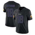 Choea MN.Vikings #18 Justin Jefferson Player Black Impact LImited Home Game Stitched Jerseys