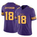 Choea MN.Vikings #18 Justin Jefferson Player Purple Limited Alternate Vapor F.U.S.E. Home Game Stitched Jerseys