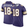 Choea MN.Vikings #18 Justin Jefferson Player Purple Limited Classic Home Game Stitched Jerseys