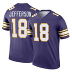 Choea MN.Vikings #18 Justin Jefferson Player Purple Limited Classic Home Game Stitched Jerseys