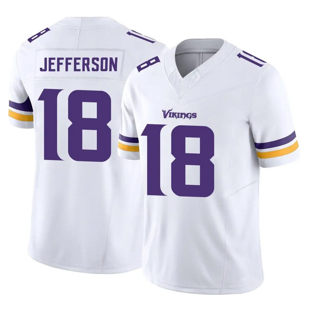 Choea MN.Vikings #18 Justin Jefferson Player White Limited Vapor F.U.S.E. Home Game Stitched Jerseys