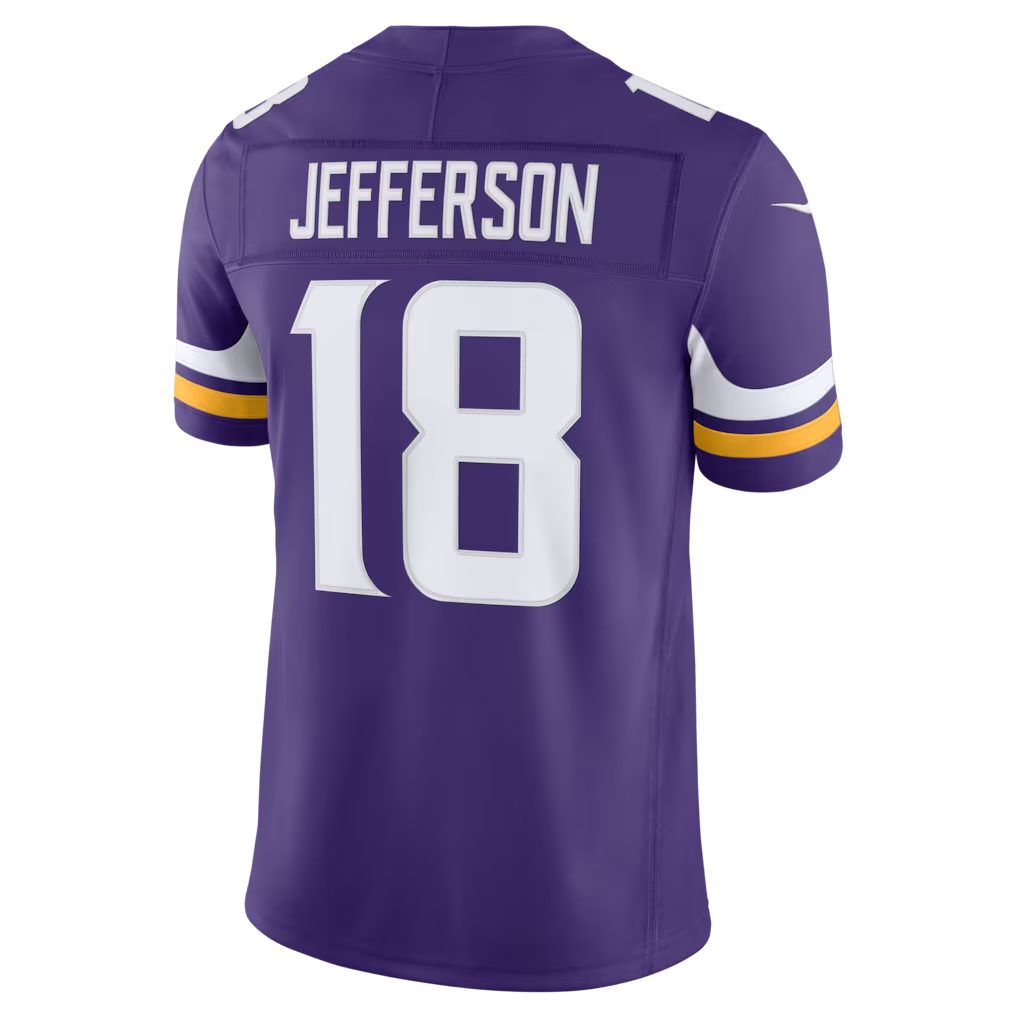 Choea MN.Vikings #18 Justin Jefferson Purple Team Vapor F.U.S.E. Stitched Limited Jerseys