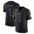 Choea MN.Vikings #1 Kyler Murray Player Black Impact LImited Home Game Stitched Jerseys