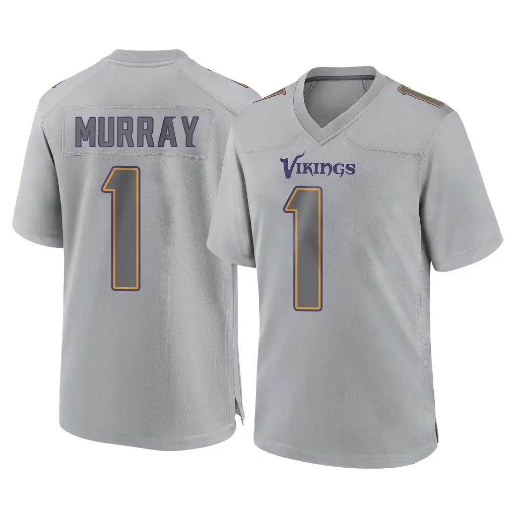Choea MN.Vikings #1 Kyler Murray Player Gray Atmosphere Fashion Home Game Stitched Jerseys
