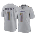 Choea MN.Vikings #1 Kyler Murray Player Gray Atmosphere Fashion Home Game Stitched Jerseys