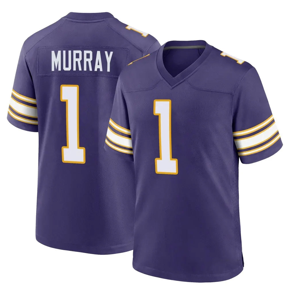 Choea MN.Vikings #1 Kyler Murray Player Purple Classic Home Game Stitched Jerseys