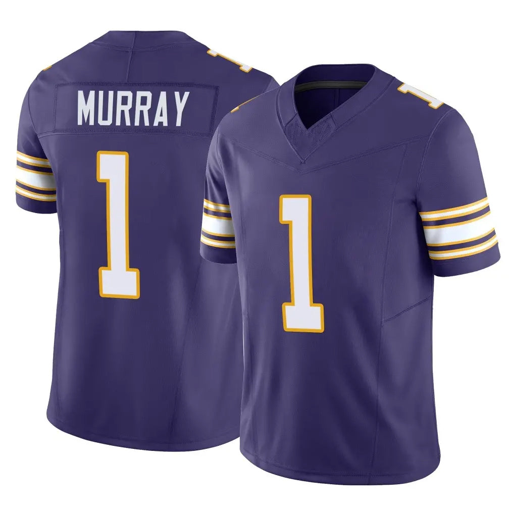 Choea MN.Vikings #1 Kyler Murray Player Purple Limited Classic Vapor F.U.S.E. Home Game Stitched Jerseys