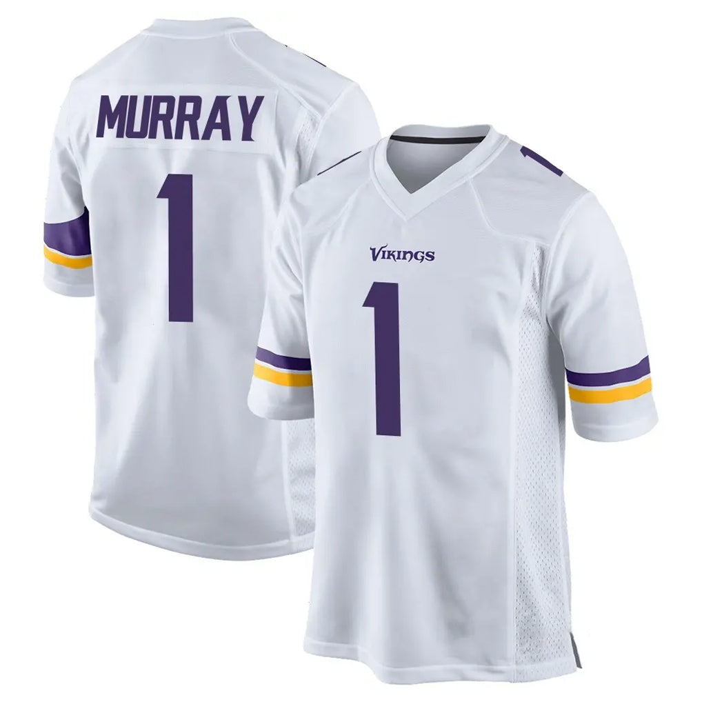 Choea MN.Vikings #1 Kyler Murray Player White Home Game Stitched Jerseys